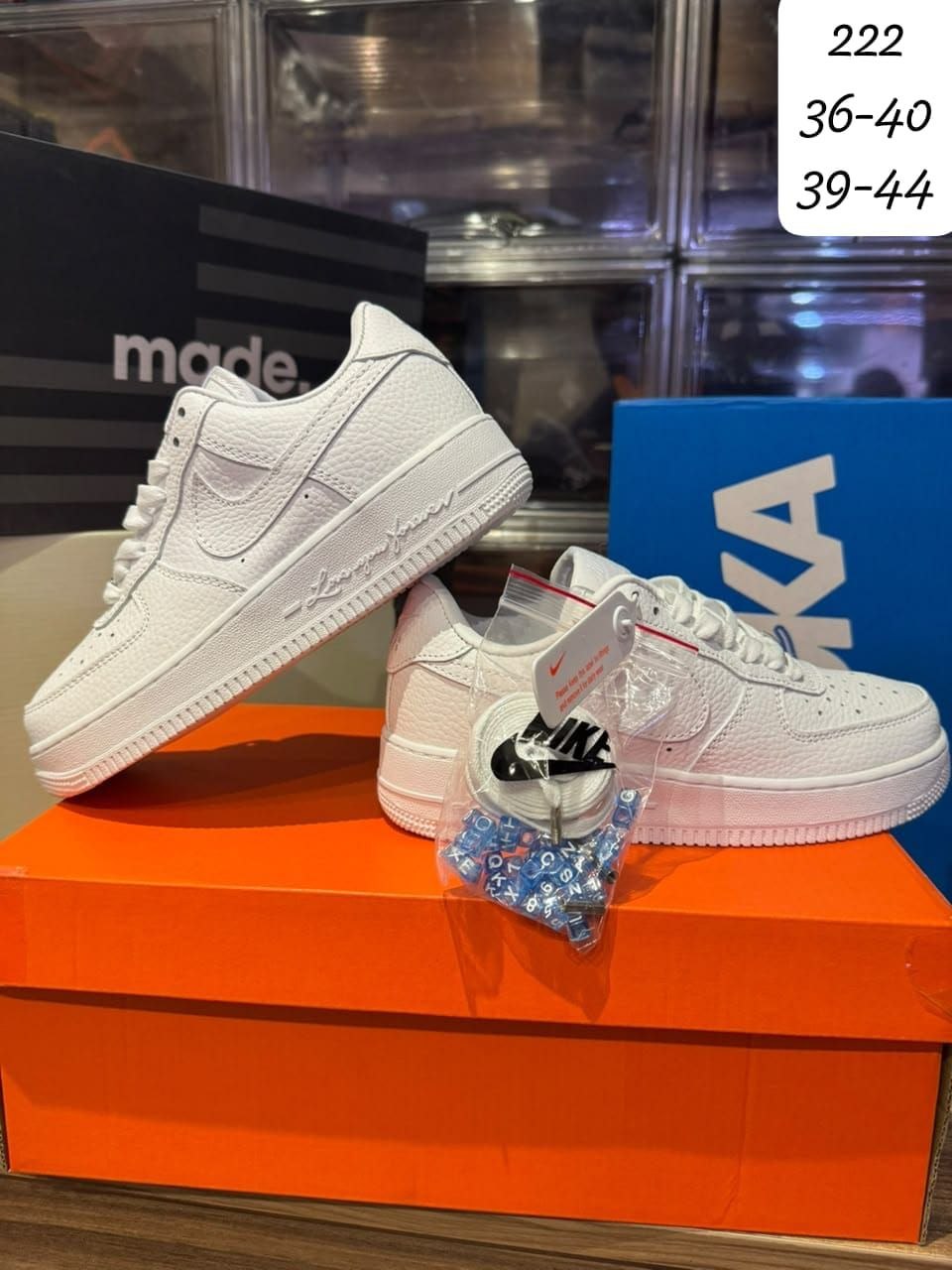 Pack 2 Air Force 1 White & Black